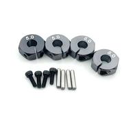 RC Car Replacement For HSP For Tamiya For SCX10 For Slash 1 Set Aluminum Wheel Hex 5/6/7mm Thickness 12mm Drive Hub With Dowel Screws RC Car Track Truck(Titanium,5mm)