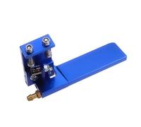 RC Car Replacement For RC Boat 1Pcs Aluminum Alloy Water Absorbent Rudder CNC 75mm 95mm Metal Rudder Upgrade Parts Accessories(Blue,95mm)