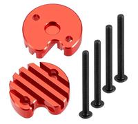 RC Car Replacement For Tamiya For Clod Buster 1/10 Aluminum Alloy Motor Cover Remote Control Car Upgrade Parts Accessories(Red)