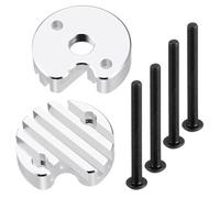 RC Car Replacement For Tamiya For Clod Buster 1/10 Aluminum Alloy Motor Cover Remote Control Car Upgrade Parts Accessories(Silver)