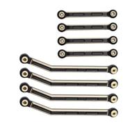 RC Car Rod Linkage Compatible With AXIAL AX24 1/24 RC Crawler Car Replacement Upgrade Parts 8Pcs Metal Chassis Link Set Link Rod Linkage RC Links Linkage