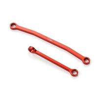 RC Car Rod Linkage Compatible With FMS FCX24 1/24 RC Car Part 2pcs Steering Link Rod RC Upgrade Part Aluminum Alloy Stronger Steering Linkage Tie Rod(Red)