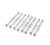 RC Car Rod Linkage Compatible With Huang BoToys ZP1001 ZP1002 ZP1003 ZP1004 1/10 RC Car Parts Metal Upgrade Modification Fixed Tie Rod(Silver)