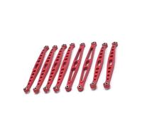 RC Car Rod Linkage Compatible With Huang BoToys ZP1001 ZP1002 ZP1003 ZP1004 1/10 RC Car Parts Metal Upgrade Modification Fixed Tie Rod(Red)