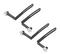 RC Car Shell Body Mount L-Bracket, 4Pcs Metal Shell Body Mount L-Bracket with Magnet for Axial SCX10 1/10 Scale RC Crawler Black RC Accessory
