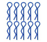 RC Car Shell Clips Metal Heavy Duty R Shape Pins Secure Body Panels for 1/5 1/6 1/8 1/10 Scale Remote Control Cars 10Pcs 7MM Multi Color Options Durable Rust Resistant (Blue)
