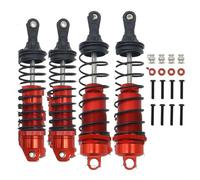 Rc Car Shock Absorber Compatible With ARRMA For Mega550 For Senton For Granite Big For Rock For Typhon 1/10 Rc Car Parts 4pcs Front Rear Shock Absorber Damper(Red)