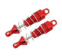 Rc Car Shock Absorber Compatible With Losi For Mini-T 2WD 1/18 RC Car Truck Upgrade Parts Accessories 2Pcs Metal Front Shock Absorber For Spring Dampers(Red)