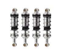 rc car shock absorber Compatible With MJX For Hyper Go 14301 14302 1/14 Rc Car Upgrade Parts Metal Front Rear Hydraulic Shock Absorbers Hole To Hole 60MM(Silver)