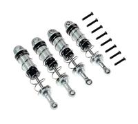 Rc Car Shock Absorber Compatible With MJX H16 16207 16208 16209 16210 1/16 RC Car Upgrades Parts 4Pcs Metal Front And Rear Oil Shock Absorber(Silver)