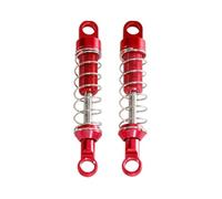 Rc Car Shock Absorber Compatible With MN For MN78 1/12 RC Car Upgrade Parts Modification Accessories Front Rear External Metal Shock Absorber(Red)