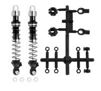 Rc Car Shock Absorber Compatible With TRX4 For SCX10 W189 Remote Control Car Upgrade Parts Replacement Accessories 80Mm Aluminum Alloy Shock Absorber(Silver)