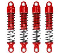 Rc Car Shock Absorber Compatible With TRX4M 1/18 RC Crawler Car Upgrade Parts Replacement Accessories 60mm Oil Threaded Shocks Absorber Damper(Red)