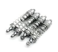 Rc Car Shock Absorber Compatible With WLtoys 104001 1/10 RC Car Upgrade Parts Replacement Accessories 4 Pcs All Metal Shock Absorber Damper(Grey)