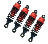 RC Car Shock Absorber For Tamiya TT-01 TT-02 4Pcs Aluminum Alloy Shock Absorbers Damper Set 1/10 rc Car Upgrade Parts Replacement Accessories(Red)
