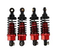 RC Car Shock Absorber For Tamiya TT-01 TT02 1/10 rc Car Upgrade Parts 4Pcs Aluminum Alloy Shock Absorber Damper Set Replacement Accessories(Red)