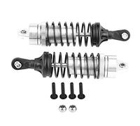 RC Car Shock Absorber Premium Aluminium Alloy Upgraded Front Shock Absorber Set for Slash 4x4 1 10 Scale Off Road RC Car 2pcs 100mm (SLA014S silver)