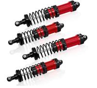 RC Car Shock Absorbers Compatible With Arrma For ROCK For GRANITE For SENTON For TYPHON 1/8 1/10 RC Truck Upgrade Parts Aluminum Shock Absorber Damper(Red)