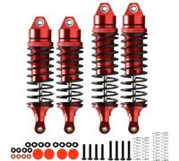 RC Car Shock Absorbers For Arrma For Vorteks Ara4305v3 Ara4105v4 Ara330722 Ara330723 1/10 Aluminum Front And Rear Shock Absorbers Rc(Red)