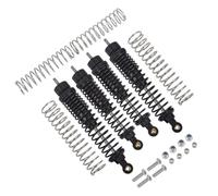 RC Car Shock Absorbers For Tamiya CW-01 Chassis Lunch Box Midnight Pumpkin For Unimog 406 Aluminum Alloy Oil Shock Absorber Damper Upgrade Parts(Black)