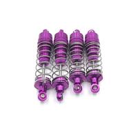 RC Car Shock Absorbers For WLtoys 104001 104002 1/10 Scale Models 4piece Metal Upgrade Front Rear Hydraulic Shock Absorber Remote Control Car Repair Parts(Purple)