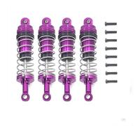 RC Car Shock Absorbers For Wltoys 144001 144002 144010 124007 124008 124016 124017 124018 124019 4 Pcs Metal Shock Absorber Remote Control Car Upgrade(Gold)