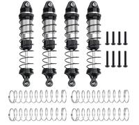 Rc car shock Compatible With Losi For Mini For LMT 4X4 1/18 Rc Car Monster Truck Upgrade Parts 1Set Aluminum Alloy Oil Shock Absorbers(Silver)
