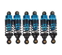 Rc car shock Compatible With Tamiya G6-01 6X6 KONGHEAD For KING For Chassis 1/18 Rc Car Upgrade Parts 6pcs Metal Oil Shock Absorbers(Blue)