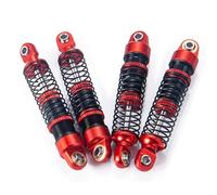 Rc car shock Compatible With TRX-4M For Bronco For Defender 1/18 RC Crawler Car Model Upgrade Parts 4Pcs Set Shock Absorber Damper(Red)