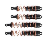 Rc Car Shock Damper Compatible With ARRMA 6S For Kraton For Notorious For Outcast 1/8 RC Car Upgrade Parts 4pcs Metal Oil Front Rear Shock Absorber Damper(Black)