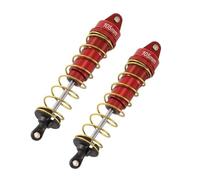 Rc Car Shock Damper Compatible With Buggy Truck Short Course For Rally Car For Monster 1/10 RC Truck Parts Oil Adjustable 105Mm Metal Shock Absorber Damper(Red)