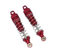 Rc Car Shock Damper Compatible With LOSI For Mini-T 2.0 2WD For Stadium 1/18 Truck RC Car Upgrades Parts Metal Rear Shock Absorbers Damper(Red)