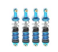 Rc Car Shock Damper Compatible With MJX 16207 16208 16209 16210 H16 1/16 RC Car Upgrade Parts Accessories 4pcs Metal Shock Absorber Oil Damper(Blue)