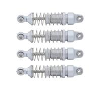 Rc Car Shock Damper Compatible With Traxxas For TRX-4M For Bronco For Defender 1/18 RC Crawler Car Upgrade Parts 4PCS Metal Oil Shock Absorber Damper(Silver)