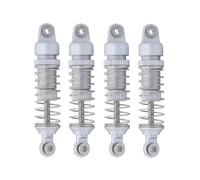 Rc Car Shock Damper Compatible With Traxxas TRX4M For Bronco For Defender 1/18 RC Crawler Car Upgrade Parts 4PCS Metal Oil Shock Absorber Damper(Silver)