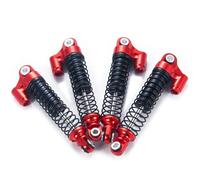 Rc Car Shock Damper Compatible With TRX-4M For Bronco For Defender 1/18 RC Crawler Car Upgrade Parts 4Pcs Metal 56mm Shock Absorber Oil Damper Accessories(Red)