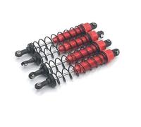 Rc Car Shock Damper Compatible With Wltoys 12402-A A323 12409 1/12 RC Car Upgrade Parts Accessories Metal Oil Filled Front Rear Shock Absorber Damper(Red)