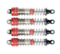 Rc Car Shock Damper Compatible With XLF X03 X04 X03A X04A For Max 4pcs Metal Shock Absorber Damper 1/10 RC Car Brushless Upgrade Parts Accessories(Red)