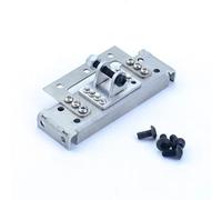 RC Car Spare Parts For Tamiya For Scania For Volvo For Benz Arocs For Man 1/14 Stainless Steel Beam Tail Boom With Tow Hitch RC Dump Truck Car(Silver)