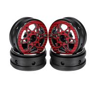 Rc Car Spares For Capra For TRX4 For SCX10 For PRO For VS4 For Gspeed For V4 For Comp For Builds For LCG 1.9 Inch Beadlock Wheels Rims For 1/10 RC Crawler DIY(Red,A)
