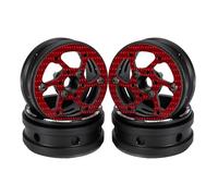 Rc Car Spares For Capra For TRX4 For SCX10 For PRO For VS4 For Gspeed For V4 For Comp For Builds For LCG 1.9 Inch Beadlock Wheels Rims For 1/10 RC Crawler DIY(Red,C)