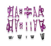 Rc Car Spares For MJX For Hyper Go 1/14 14209 14210 H14BM Rc Remote Control Car Metal Upgrade Vulnerable Parts Set Accessories(Purple)