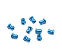 Rc Car Spares For Tamiya 1/10 Blue 10 Pieces Accessories Series 5mm Aluminum Alloy Ball Nuts RC Car Upgrade Parts Replacement 53640