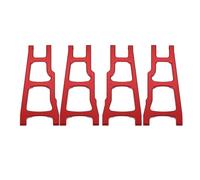 Rc Car Spares For Traxxas For Slash 4x4 For Rustler For Stampede XO-1 4Pcs Front Rear Lower Suspension Arms 1/10 RC Car Upgrade Parts Accessories(Red)