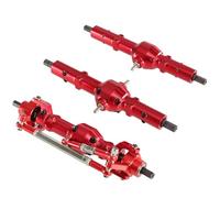 Rc Car Spares For WPL B16 B36 For FAYEE For JJRC 1/16 Six Wheel Drive Metal Front Middle And Rear Axle Assemblies RC Car Accessories(Red)