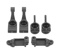 RC Car Stee Cup Rear Axle Cup with C Hub Cer Set, Upg Parts for ler Slash 2WD 1/10 RC Car, Replacement for 80372 80712 80382, weight (Black)