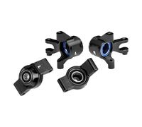 Rc Car Steering Cup For Traxxas For Mini For Maxx For Xrt For Slash For Rally Gpm 7075 Alloy Front Steering Blocks Rear Hubs Big Bearing RC Car Parts(Black)