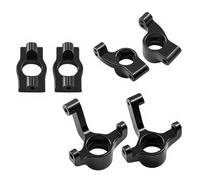 Rc Car Steering Cup For WLtoys 244016 For Losi Micro B/T Aluminum Front Steering Caster Blocks Rear C Hubs RC Car Upgrades Parts(Black)