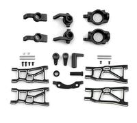 Rc Car Steering Cup For ZD For Racing DBX-10 Aluminum Alloy Upgrade Modification For Swing Arm Steering Cup Rear Axle C For Seat Group RC Car Part(Black,1set)