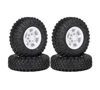 RC Car Tire For Axial For Yeti Jr D90 TF2 For Tamiya CC01 LC70 For MST 1/10 RC Crawler Car 4PCS 85MM 1.55 Inch Rubber Wheel Tires Tyre(A)